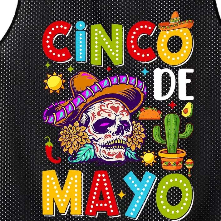 Cinco De Mayo Mexican Fiesta Squad 5 De Mayo For Mexican Mesh Reversible Basketball Jersey Tank