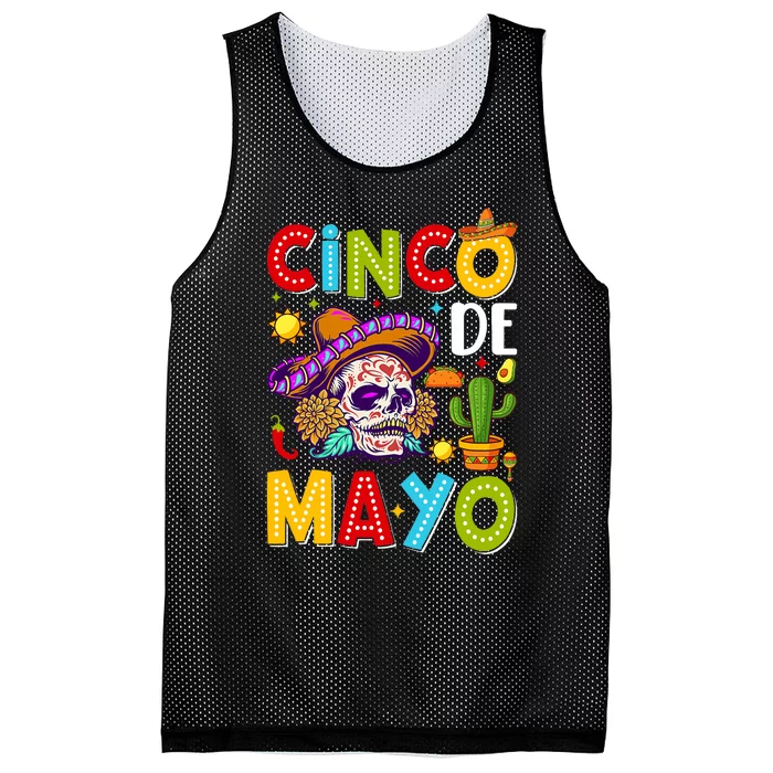 Cinco De Mayo Mexican Fiesta Squad 5 De Mayo For Mexican Mesh Reversible Basketball Jersey Tank