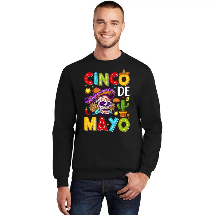 Cinco De Mayo Mexican Fiesta Squad 5 De Mayo For Mexican Tall Sweatshirt