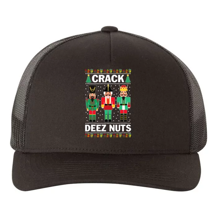 Crack Deez Nuts Funny Christmas Yupoong Adult 5-Panel Trucker Hat