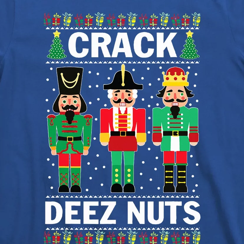 Crack Deez Nuts Funny Christmas T-Shirt