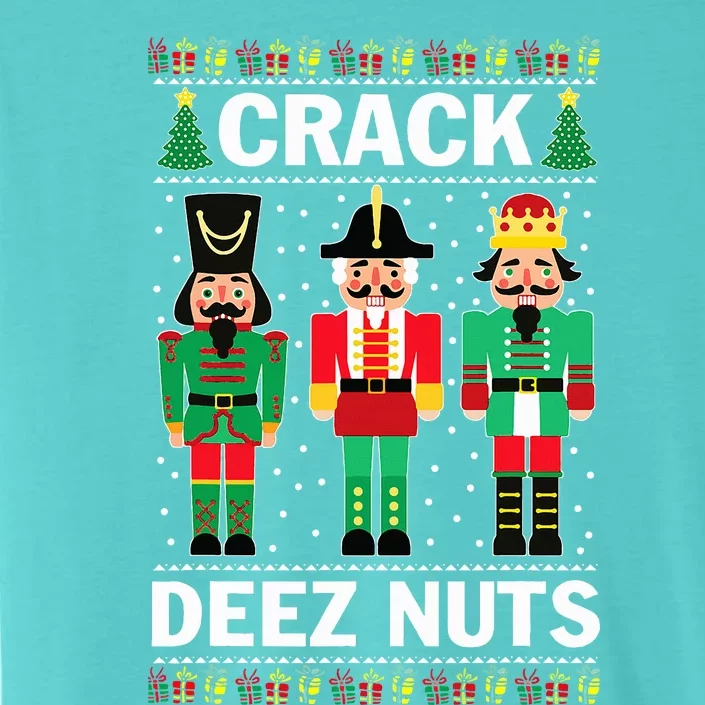 Crack Deez Nuts Funny Christmas ChromaSoft Performance T-Shirt