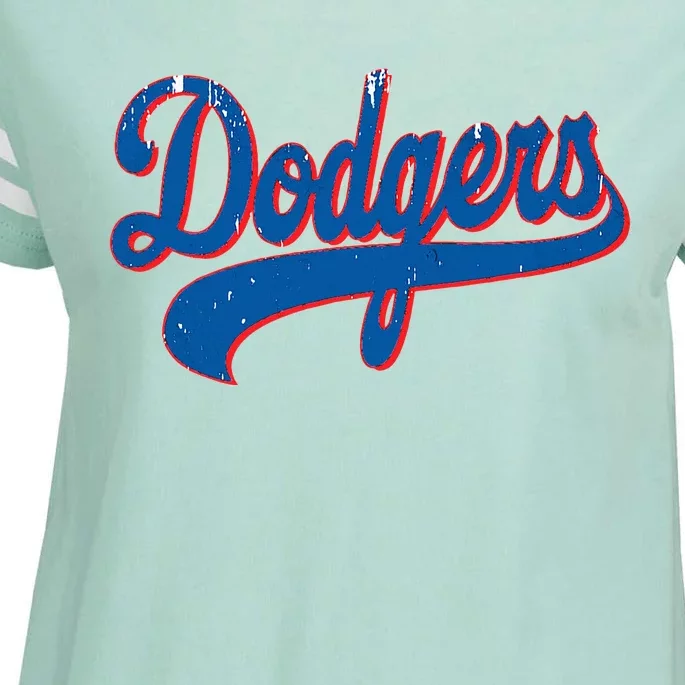 Classic Dodgers Name Personalized Outfits Adorable Enza Ladies Jersey Football T-Shirt