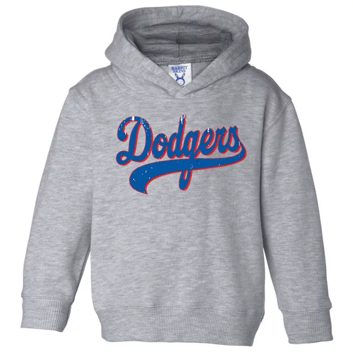 Classic Dodgers Name Personalized Outfits Adorable Toddler Hoodie