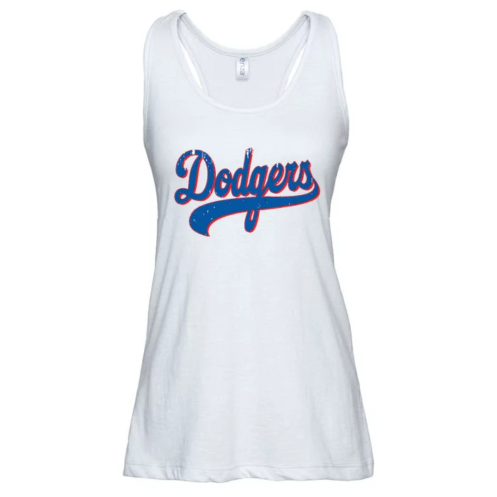 Classic Dodgers Name Personalized Outfits Adorable Ladies Essential Flowy Tank