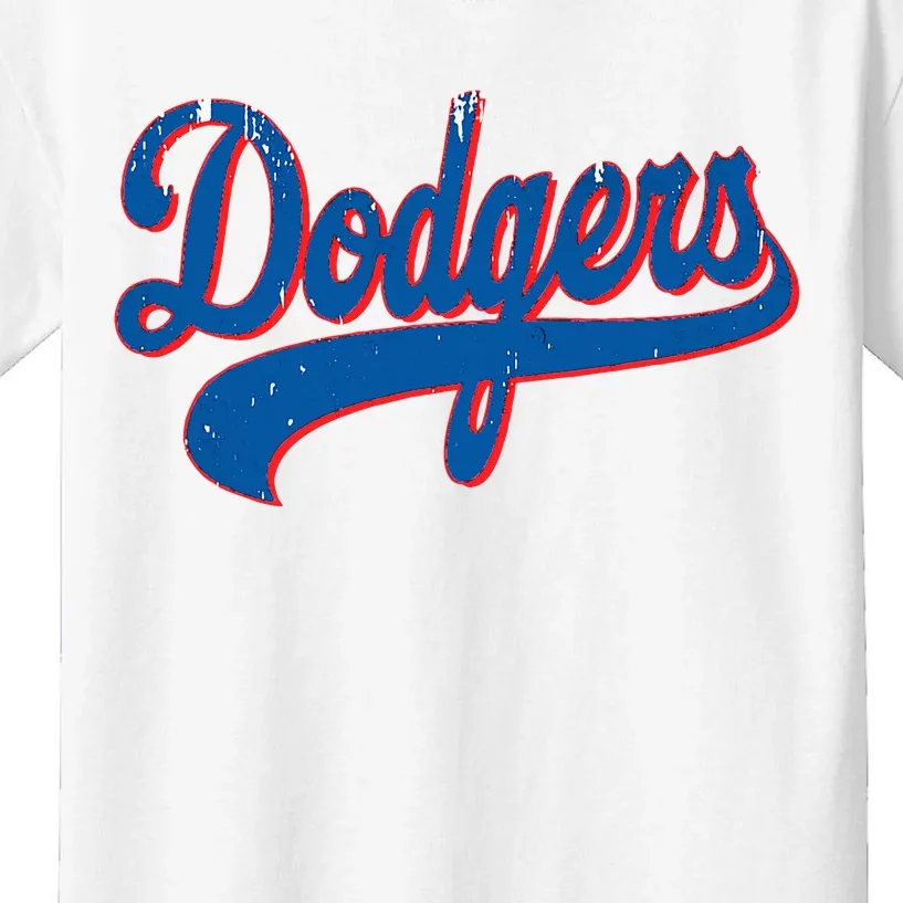 Classic Dodgers Name Personalized Outfits Adorable Kids T-Shirt