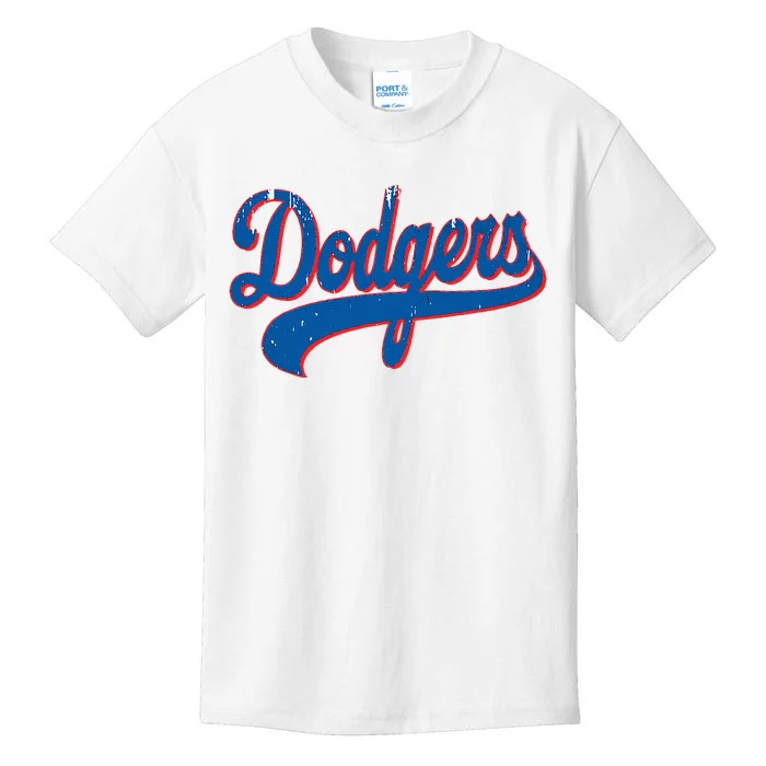 Classic Dodgers Name Personalized Outfits Adorable Kids T-Shirt