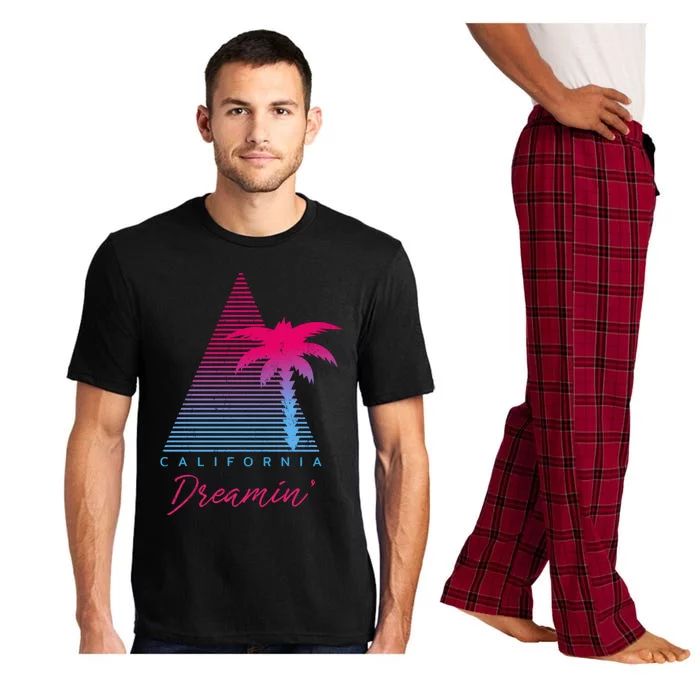 California Dreamin’ Natural Summer Roll Surf Retro Design Funny Gift Pajama Set