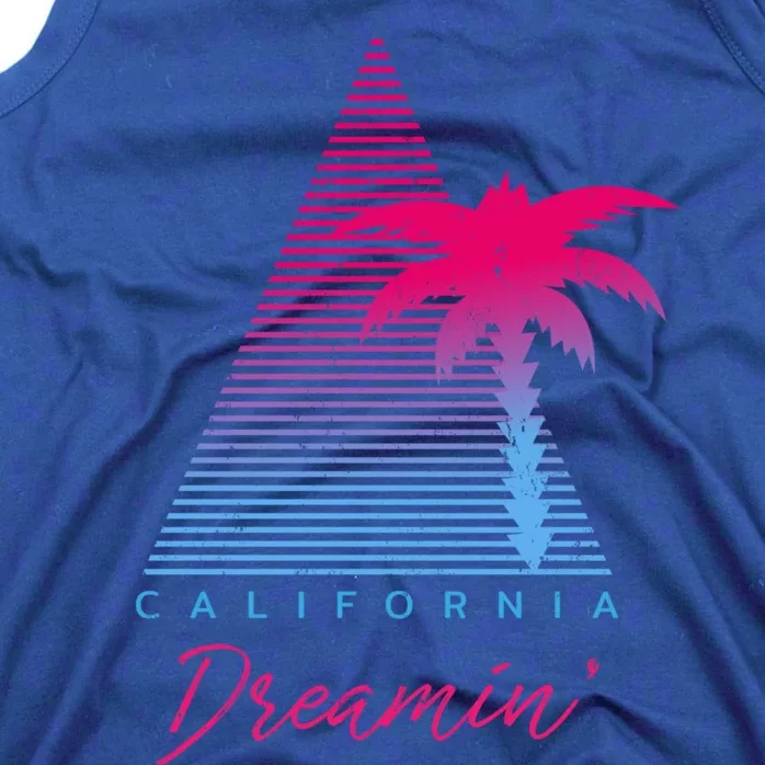 California Dreamin’ Natural Summer Roll Surf Retro Design Funny Gift Tank Top