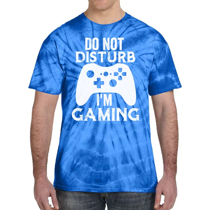 Christmas Do Not Disturb Im Gaming Gift Video Game Gamer Gift Tie-Dye T-Shirt