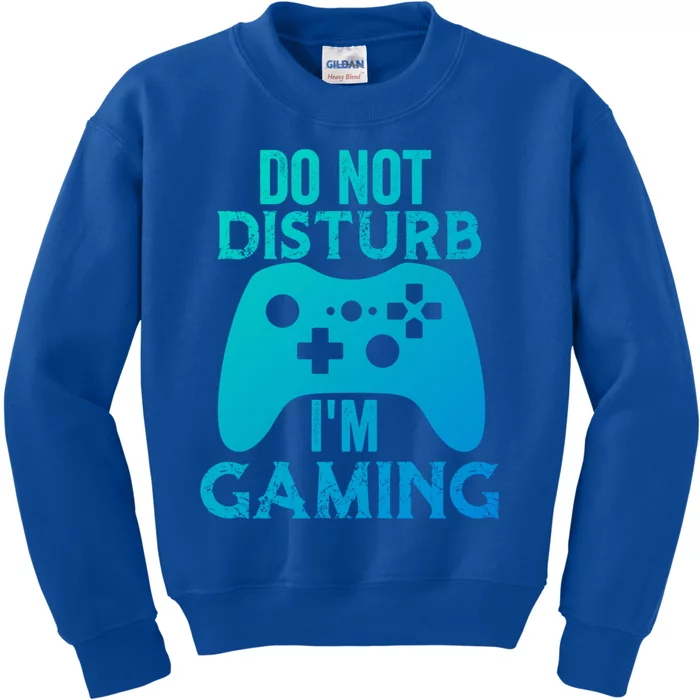 Christmas Do Not Disturb Im Gaming Gift Video Game Gamer Gift Kids Sweatshirt