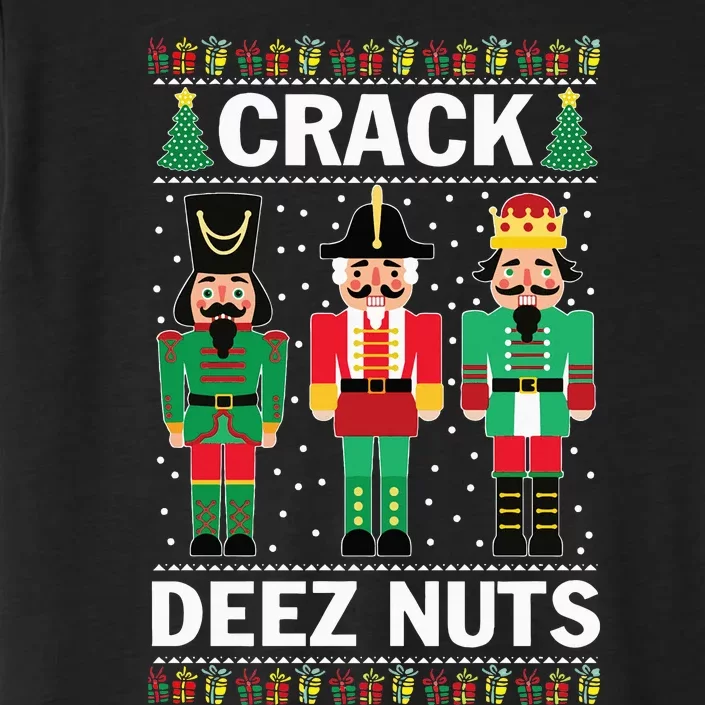 Crack Deez Nuts Funny Christmas ChromaSoft Performance T-Shirt