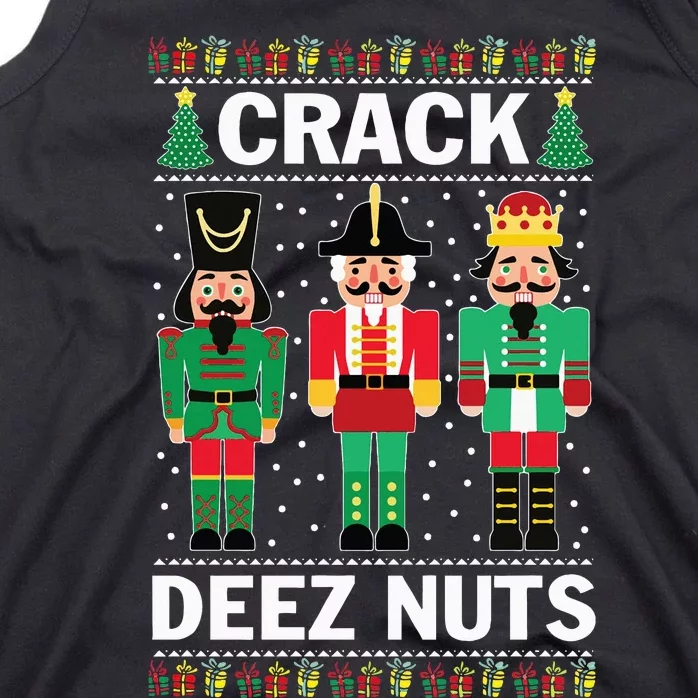 Crack Deez Nuts Funny Christmas Tank Top