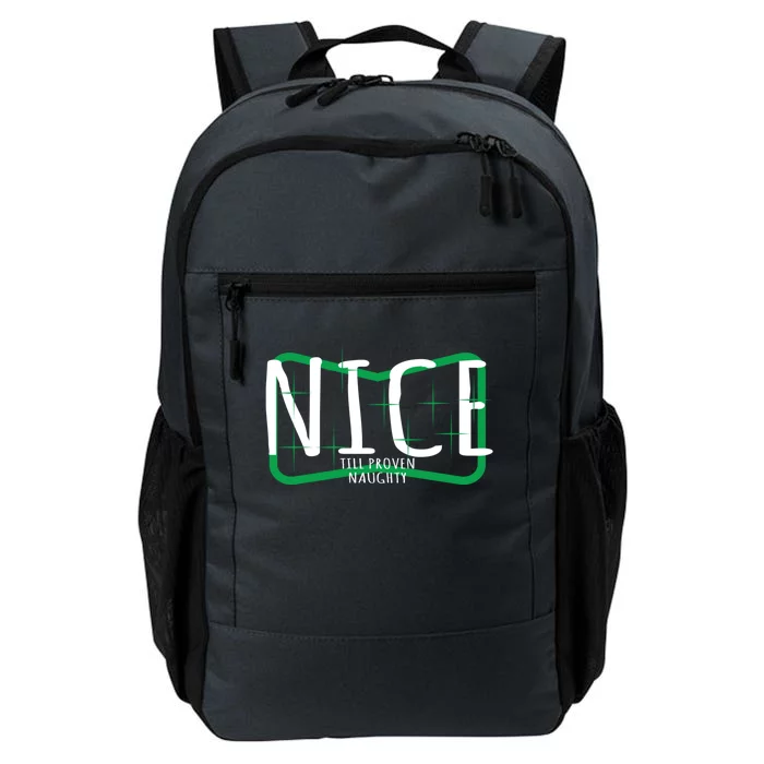 Christmas Design Nice Until Proven Naughty Gift Daily Commute Backpack