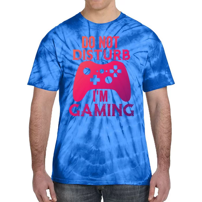 Christmas Do Not Disturb Im Gaming Gift Video Game Gamer Gift Tie-Dye T-Shirt