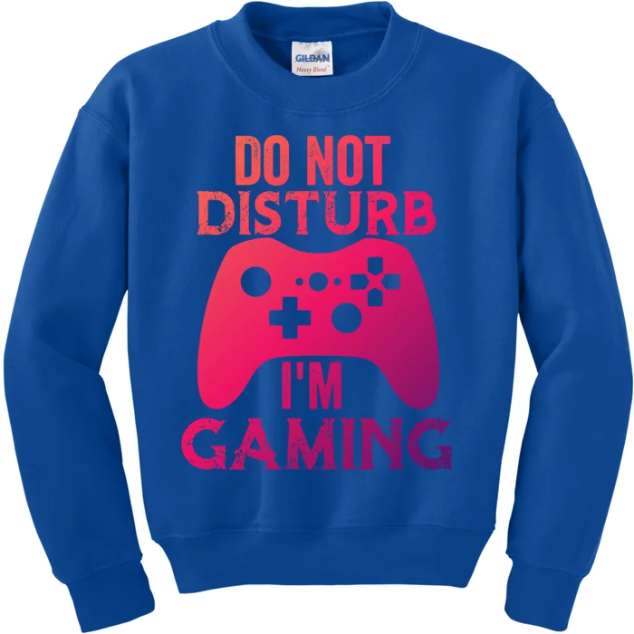 Christmas Do Not Disturb Im Gaming Gift Video Game Gamer Gift Kids Sweatshirt