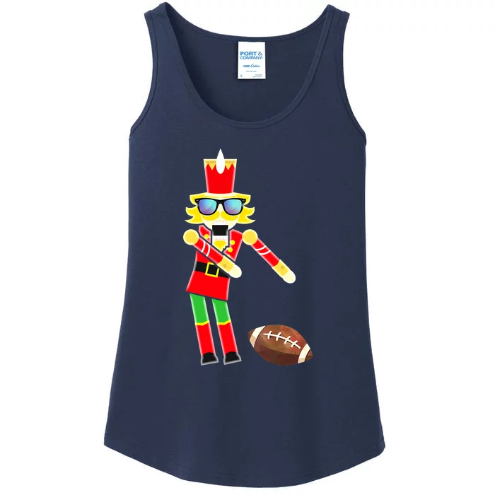 Christmas Dabbing Nutcracker Football Soccer For Boys Ladies Essential Tank