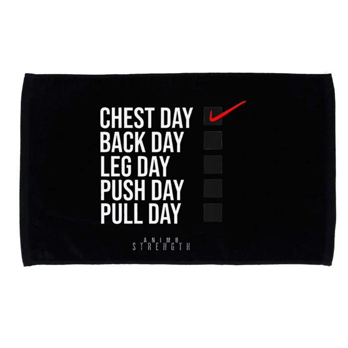 Chest Day Novelty Gym Microfiber Hand Towel