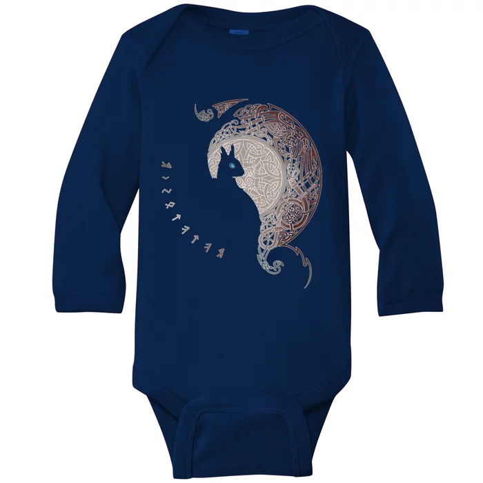 Celtic Dragons Nordic Mythical Iking Baby Long Sleeve Bodysuit