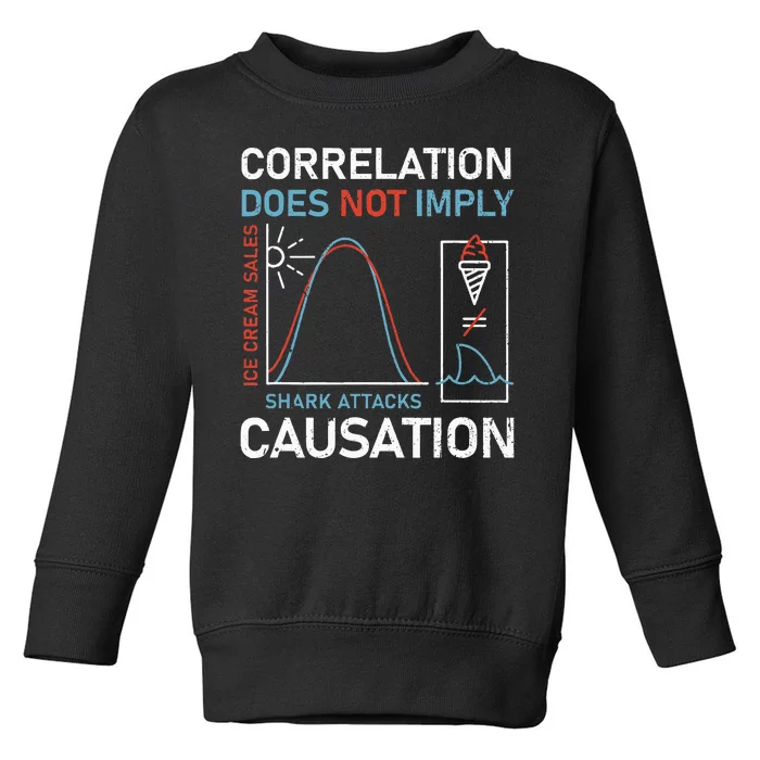 Correlation Does Not Imply Causation Toddler Sweatshirt