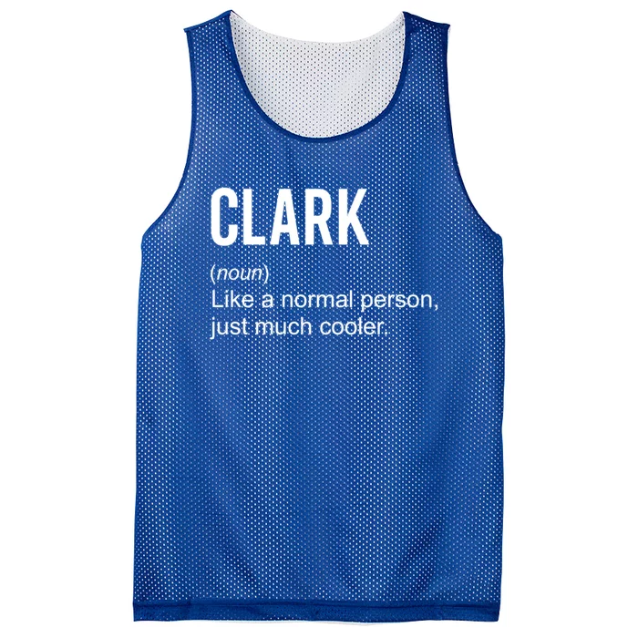 Clark Definition Name Funny Personalized Birthday Gift Mesh Reversible Basketball Jersey Tank