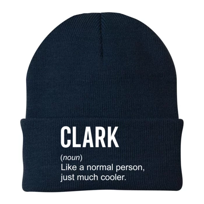 Clark Definition Name Funny Personalized Birthday Gift Knit Cap Winter Beanie