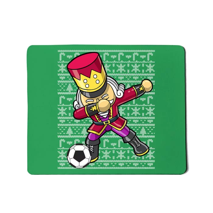 Christmas Dabbing Nutcracker Football Soccer For Boys Mousepad