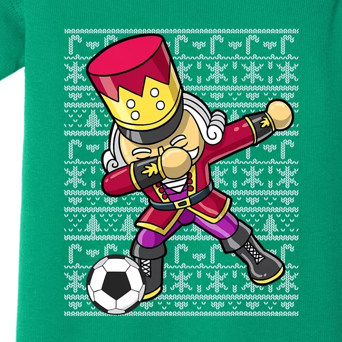 Christmas Dabbing Nutcracker Football Soccer For Boys Baby Bodysuit