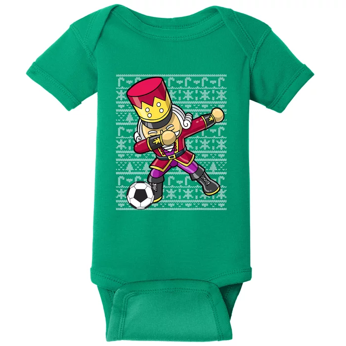 Christmas Dabbing Nutcracker Football Soccer For Boys Baby Bodysuit