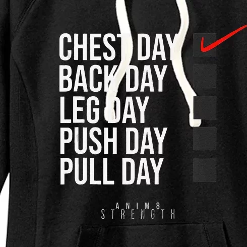 Chest Day Novelty Gym Women's Fleece Hoodie