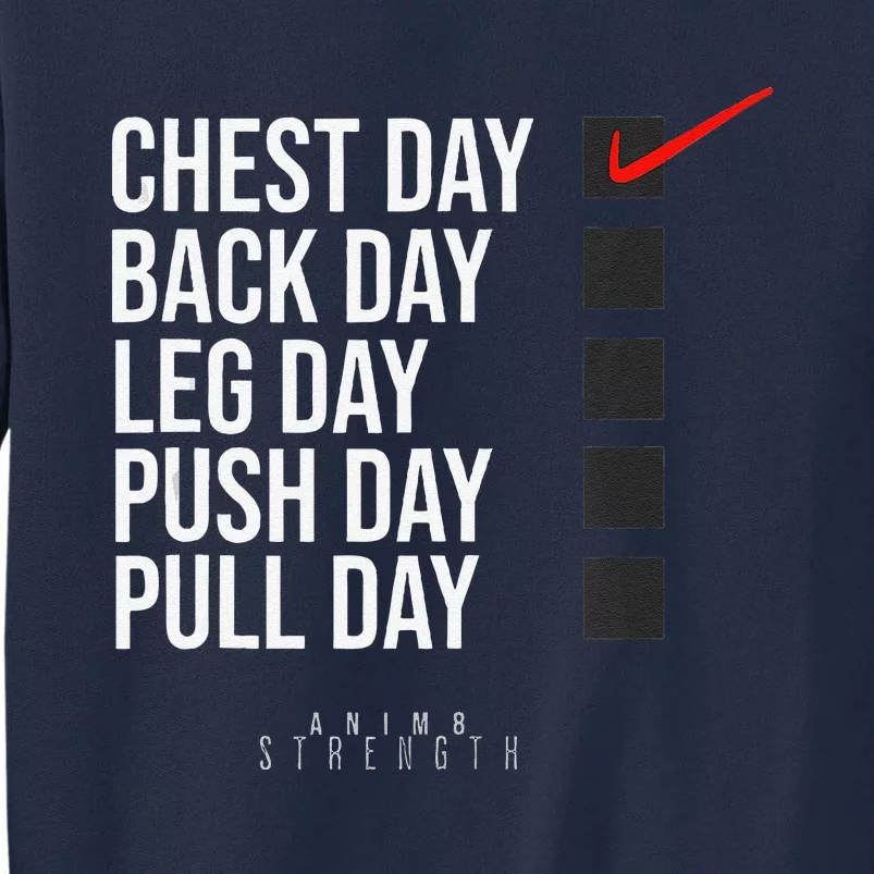 Chest Day Novelty Gym Tall Sweatshirt