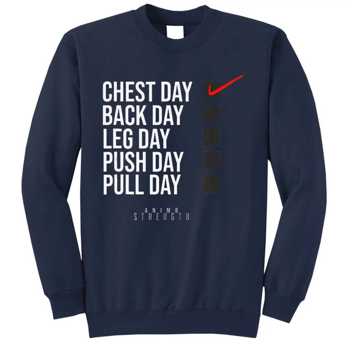 Chest Day Novelty Gym Tall Sweatshirt