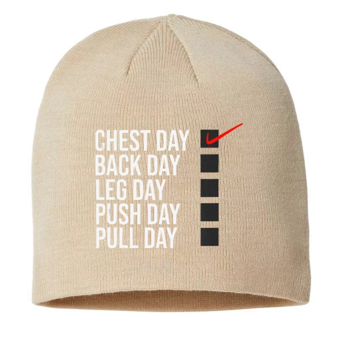 Chest Day Novelty Gym 8 1/2in Sustainable Knit Beanie