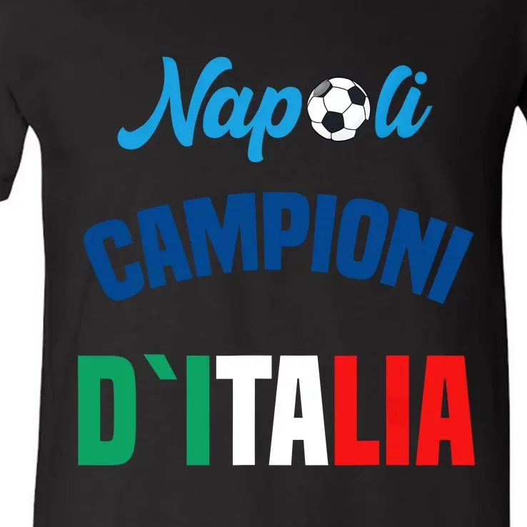 Campioni DItalia Napoli Tifosi Napoletani V-Neck T-Shirt