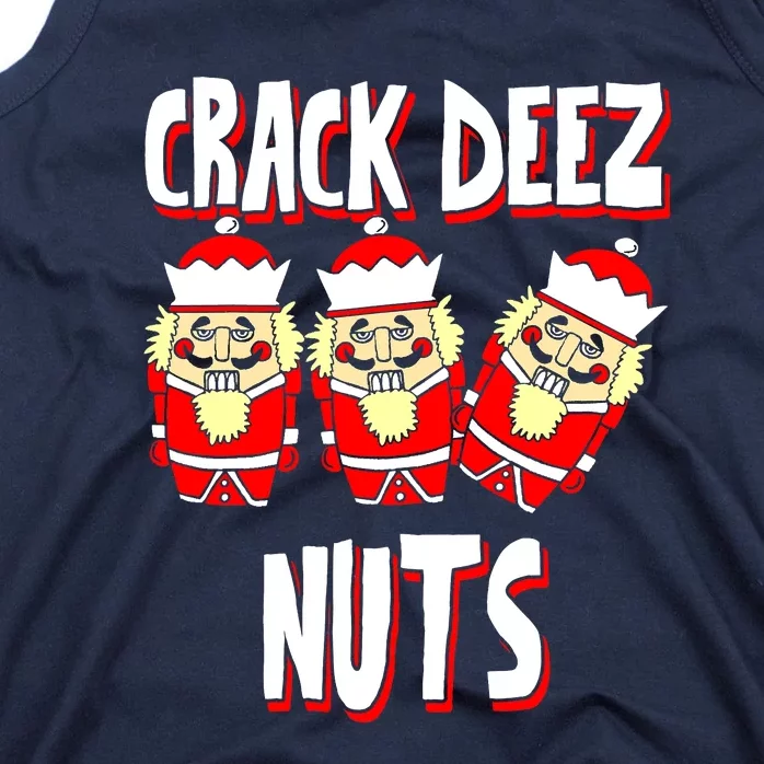 Crack Deez Nuts Funny Ugly Christmas Sweater Family Pajamas Tank Top