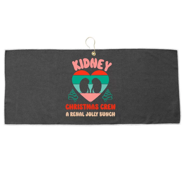 Christmas Dialysis Nephrology Nurse Tech Kidney Crew Large Microfiber Waffle Golf Towel