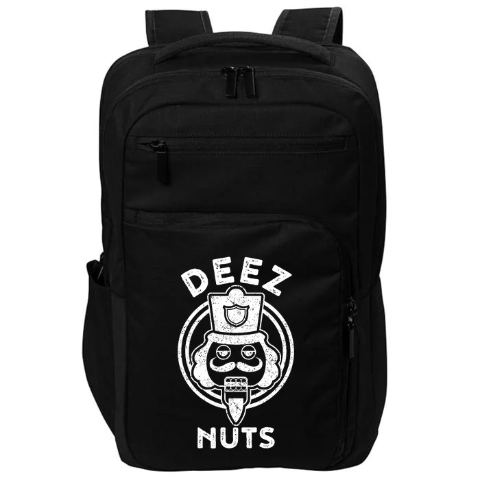 Christmas Deez Nuts Nutcracker Funny Impact Tech Backpack