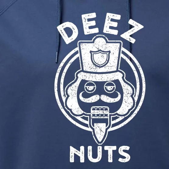 Christmas Deez Nuts Nutcracker Funny Performance Fleece Hoodie