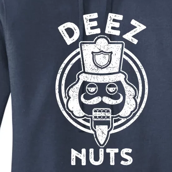 Christmas Deez Nuts Nutcracker Funny Women's Pullover Hoodie