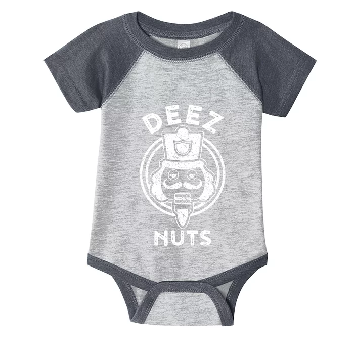 Christmas Deez Nuts Nutcracker Funny Infant Baby Jersey Bodysuit