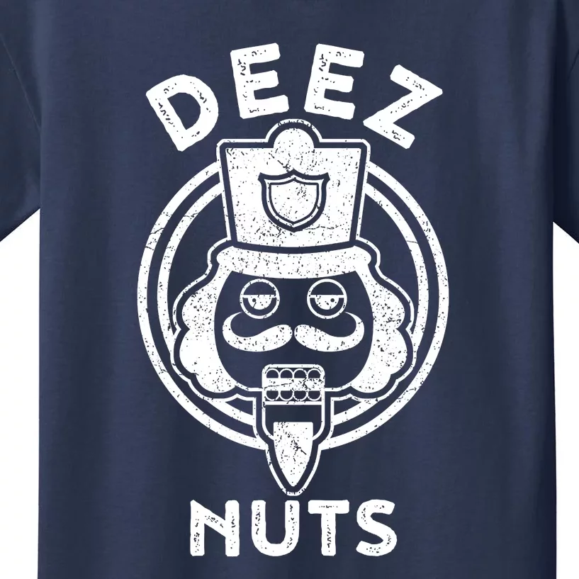 Christmas Deez Nuts Nutcracker Funny Kids T-Shirt