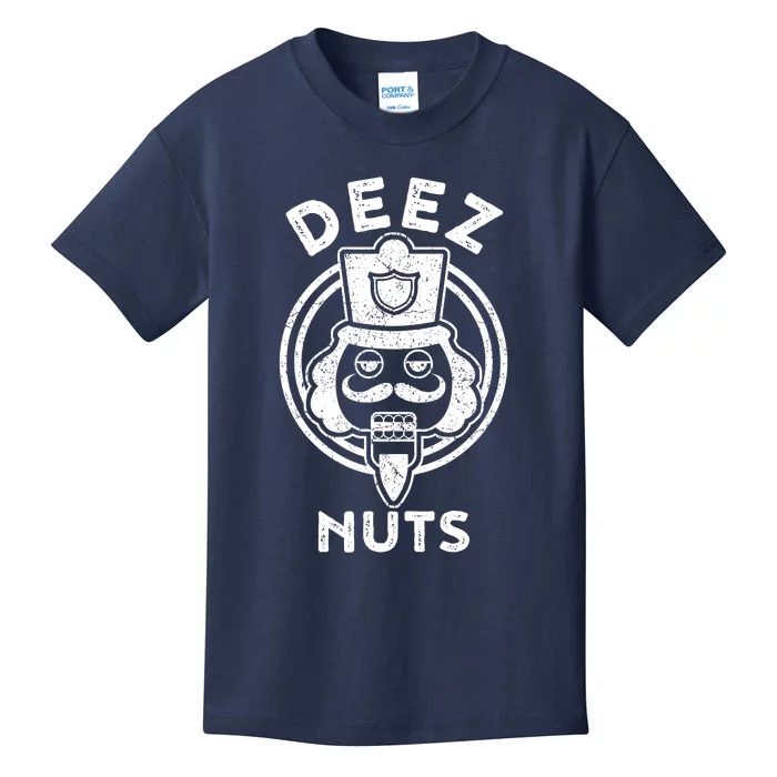 Christmas Deez Nuts Nutcracker Funny Kids T-Shirt