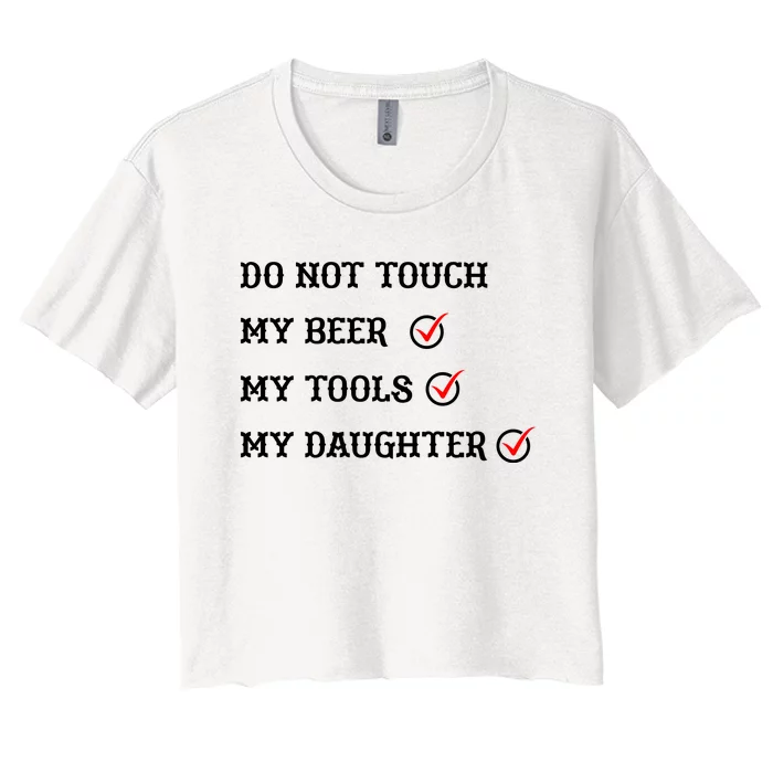 Cds Do Not Touch Women's Crop Top Tee