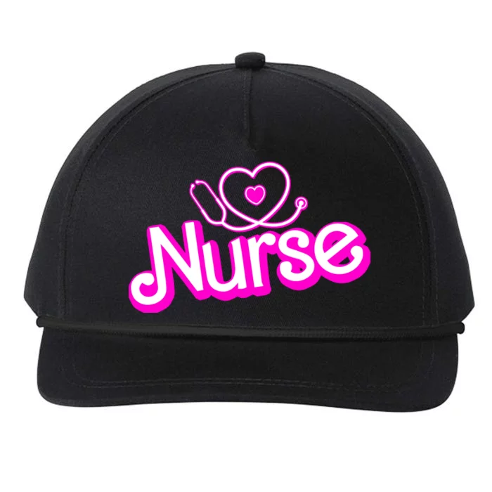 Cute Doll Nurse Snapback Five-Panel Rope Hat