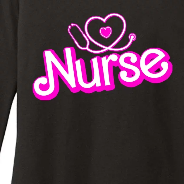 Cute Doll Nurse Womens CVC Long Sleeve Shirt