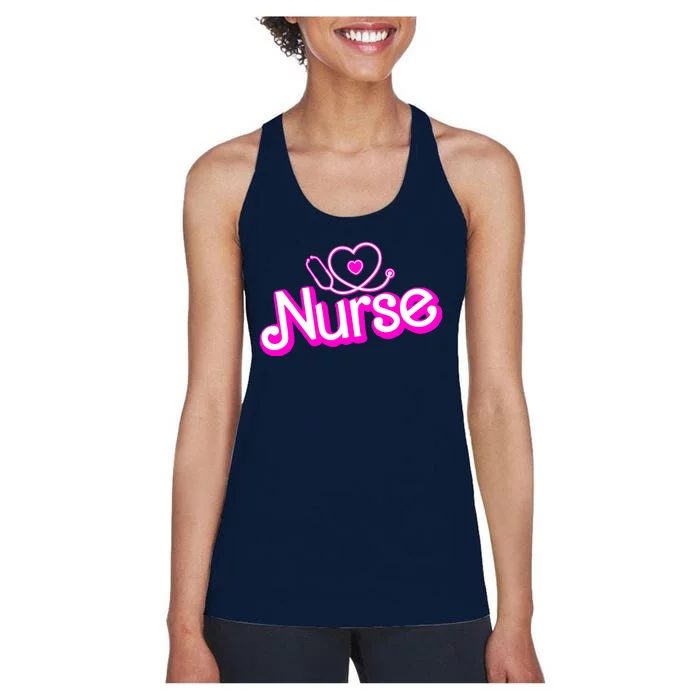 Cute Doll Nurse Women's Racerback Tank