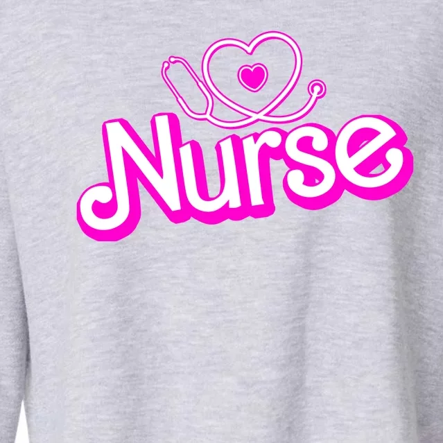 Cute Doll Nurse Cropped Pullover Crew