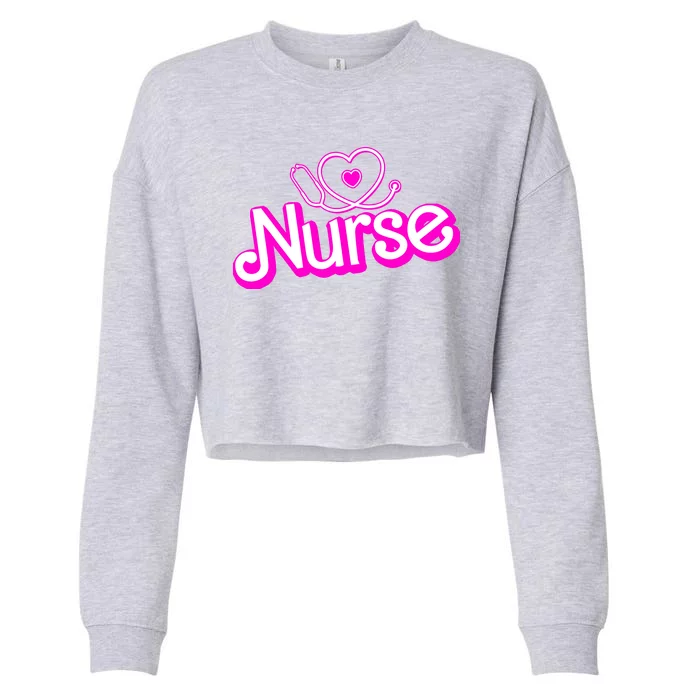 Cute Doll Nurse Cropped Pullover Crew