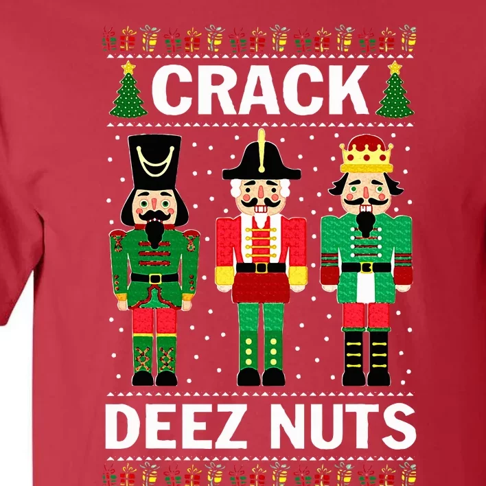 Crack Deez Nuts Funny Christmas Tall T-Shirt