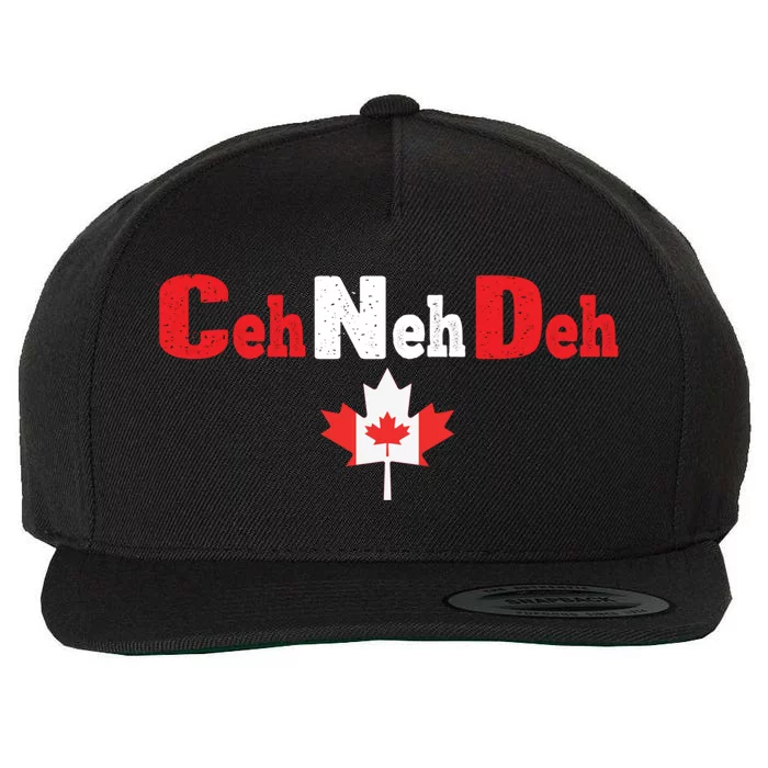 Canada Day National Day Of Canada Eh Gift Wool Snapback Cap